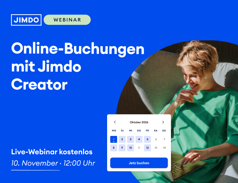 Webinar Banner mit buchungskalender