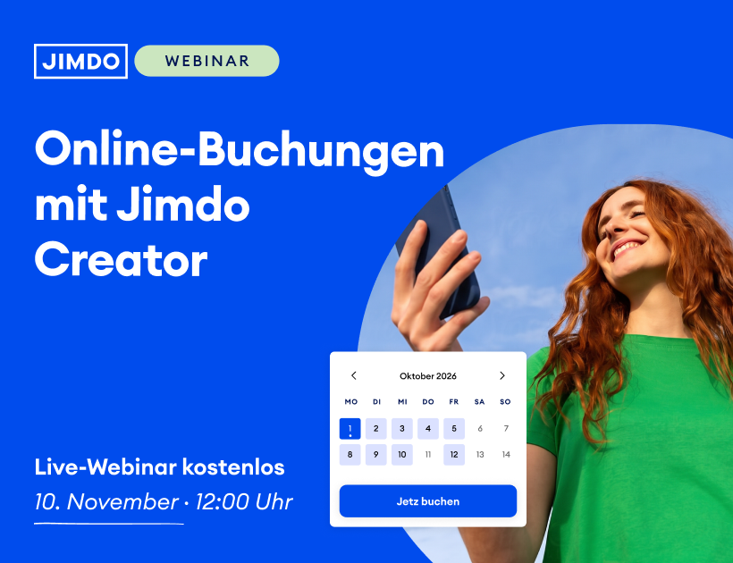 Webinar Banner mit buchungskalender